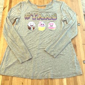 Justice cupcake Long sleeve top
